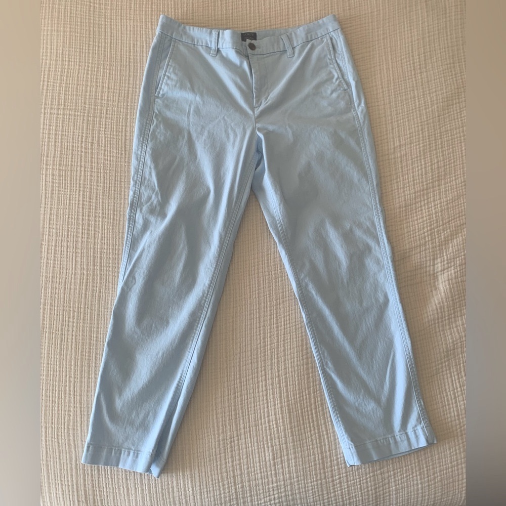 J. Crew Blue Chinos Classic Flat Front Design